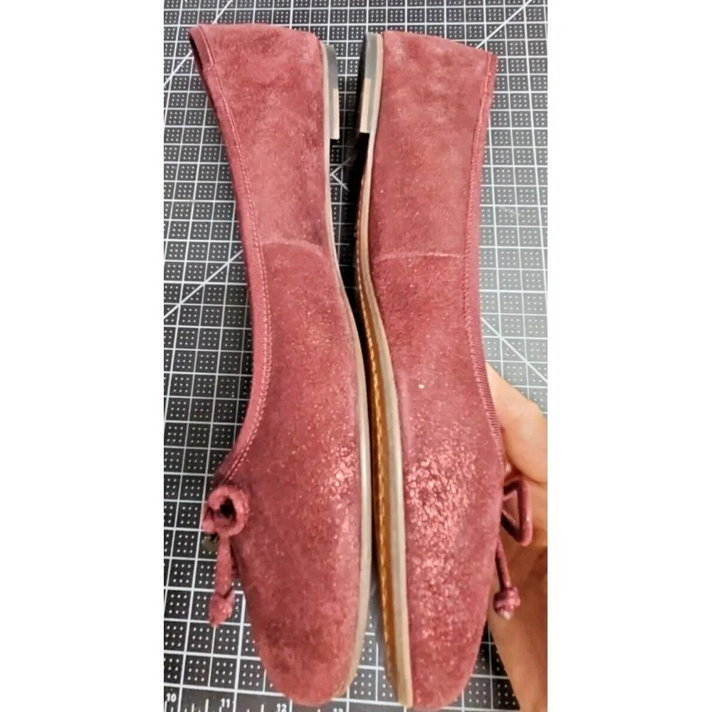 Coach Lola Ballet Bordeaux Suede shoes woman Sz US 9.5 M‎